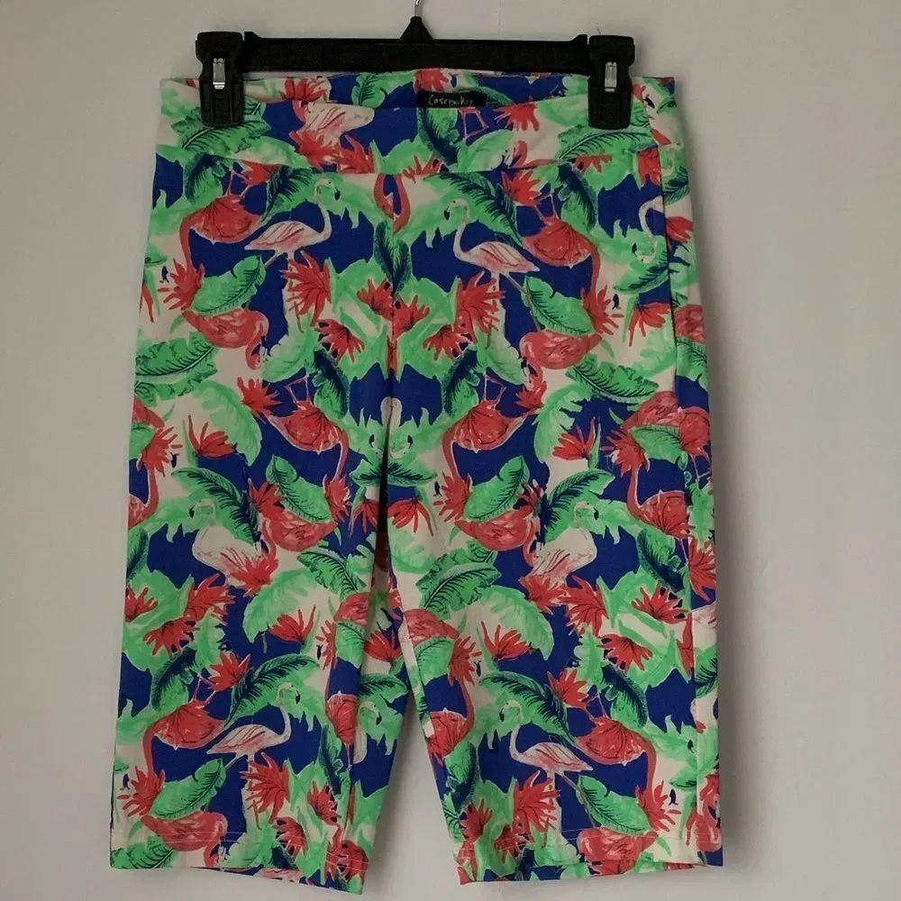 Casey & Key Vibrant Leaf Print Women’s Shorts Size S